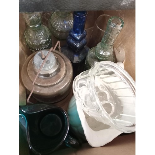 188 - 1x Box of mainly glassware