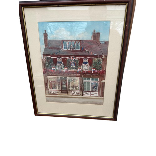 240 - Louis C Goddard watercolour of Shop Front