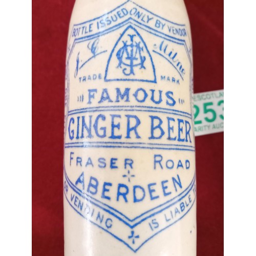 253 - Famous Ginger beer Fraser Road bottle very rare