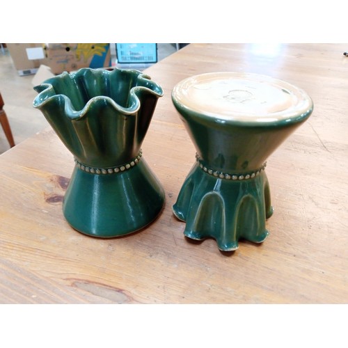 255 - A pair of Royal Doulton neck vases see photos