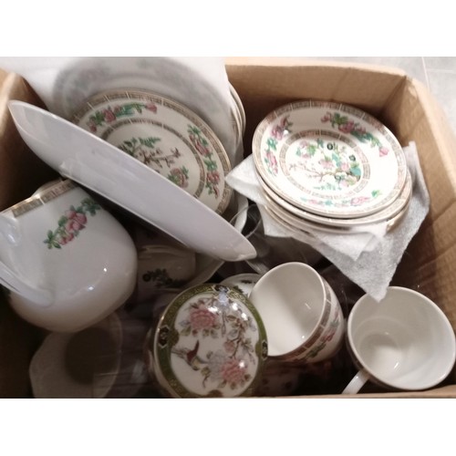 274 - 5 x boxes of odds to include ceramics, dried flowers etc