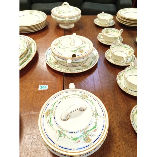 284 - A large selection Royal Doulton hand painted finished The Ormonde dinner service see photos to see h... 