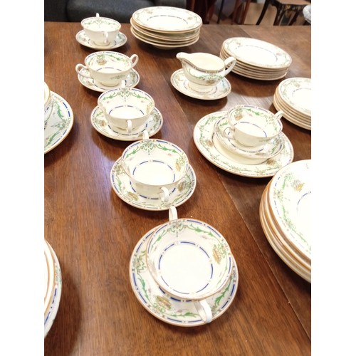 284 - A large selection Royal Doulton hand painted finished The Ormonde dinner service see photos to see h... 