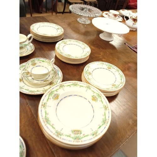 284 - A large selection Royal Doulton hand painted finished The Ormonde dinner service see photos to see h... 