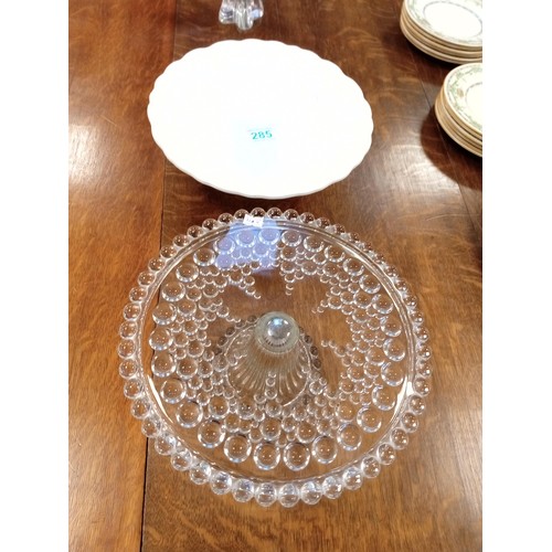 285 - 2 x cake stands