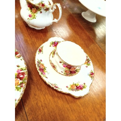 287 - Royal Albert Old Country Roses tea & coffee set etc