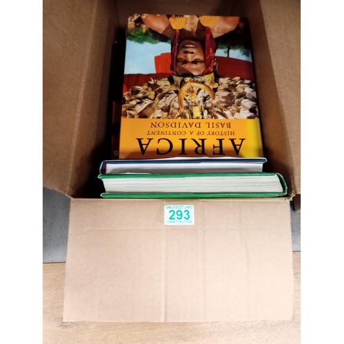 293 - Box of large culture books