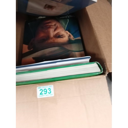 293 - Box of large culture books