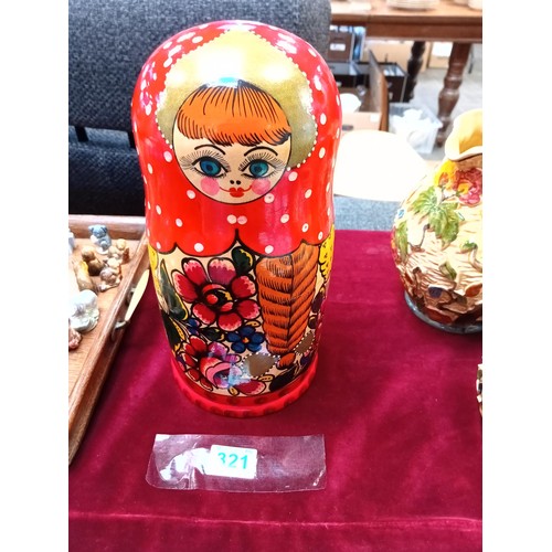 321 - Large Russian doll complete