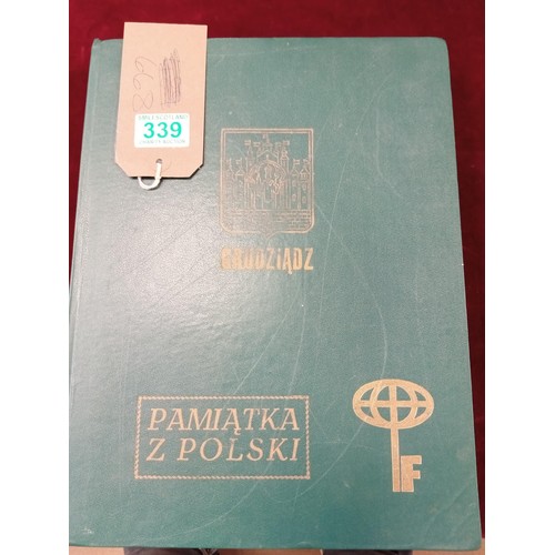 339 - Stamp album to include Polish stamps and others