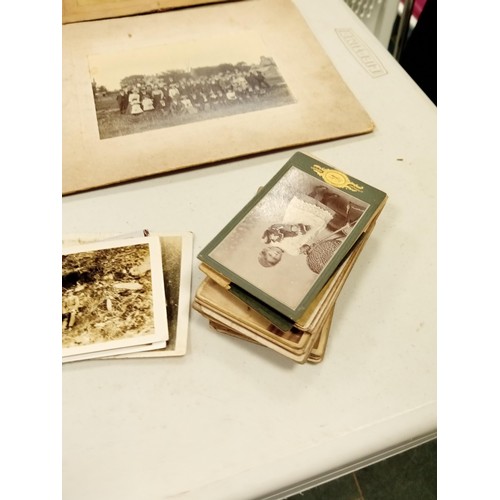 10 - Large selection of Victorian photos and some postcards