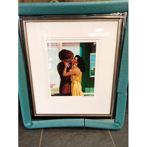 60 - Jack Vettriano signed Ltd. Ed. with COA framed 'The Last Great Romantic' 14/115, Brand new St. Valen... 