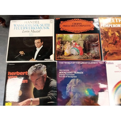 63 - Large selection of LP records mainly classical music