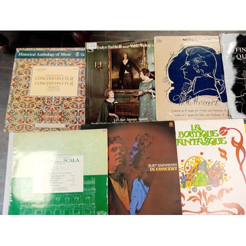 65 - Large selection of mainly classical LP records