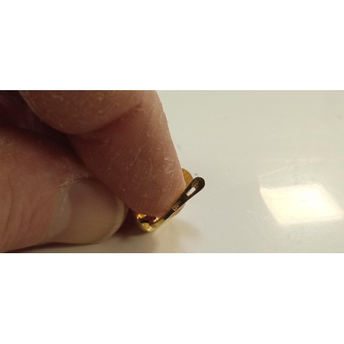 78 - 18ct gold hallmarked earrings 2.5g approx.