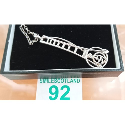 92 - Silver Rennie Mackintosh collection necklace