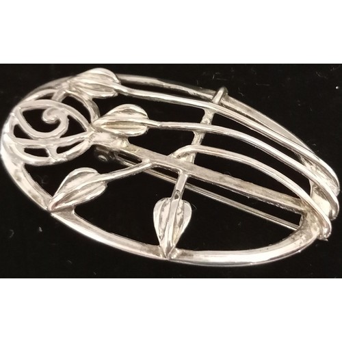 93 - Silver Rennie Mackintosh Brooch