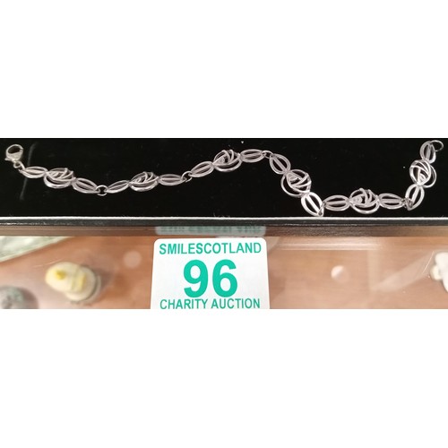 96 - Silver Rennie Mackintosh bracelet