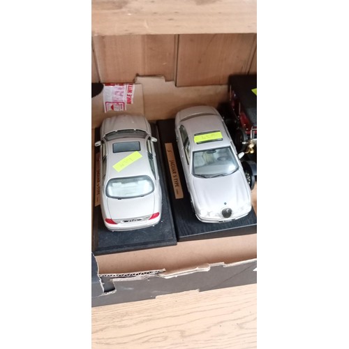 211 - Box of model cars