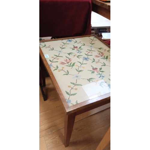 272 - Tapestry table & fire guard