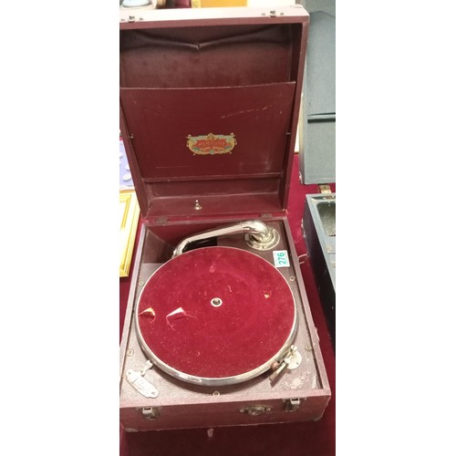 276 - 2x vintage gramophones