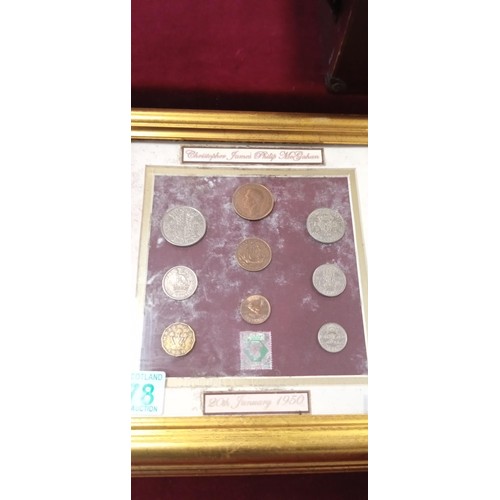 278 - Selection of vintage and collectors coins, inc. Roman coins found under M&S Dorchester