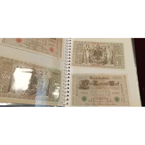 279 - Photo album of vintage German notes