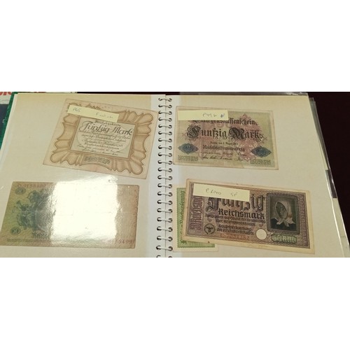 279 - Photo album of vintage German notes