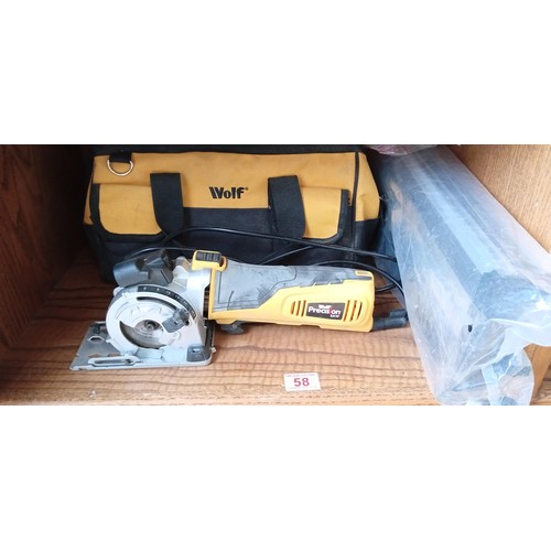 58 - Wolf precision saw with accessories