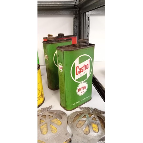 79 - Collectable motor oil cans etc