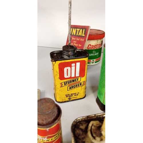 79 - Collectable motor oil cans etc