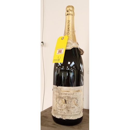 98 - Magnum Cattier Chigny-Las-Roses Champagne 12% Vol  3 ltr Jeroboam.