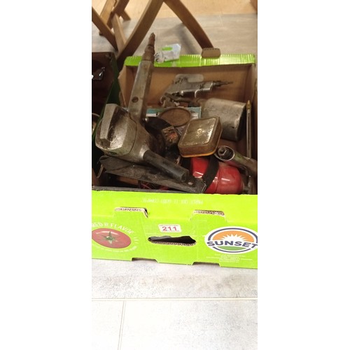 211 - Box of air tools etc