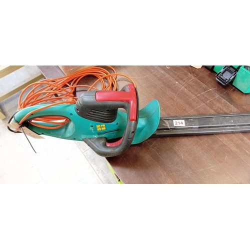 214 - Bosch large electric hedge strimmer