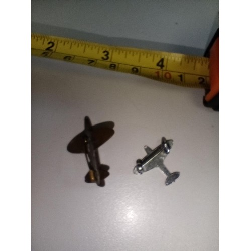 5 - Military collectables to include Russian Parachute jumps & 2 x miniature planes including Spitfire F... 