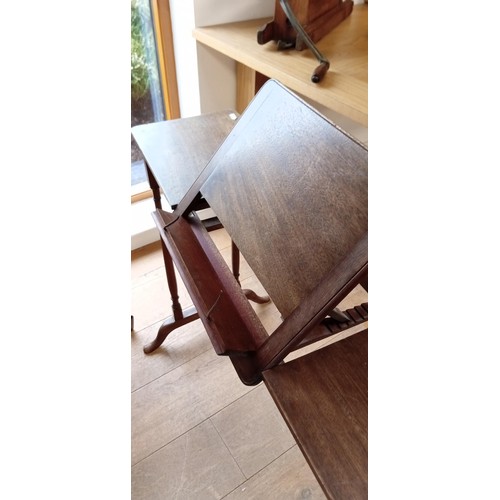 16 - Antique reading table with folding book rest