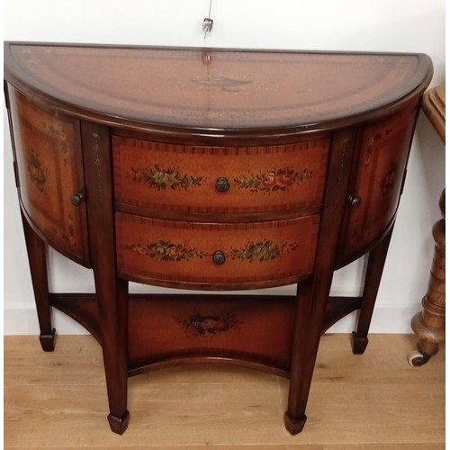 64 - Half-moon  drawer unit by Theodore Alexander sold by Brights of Nettlebeds