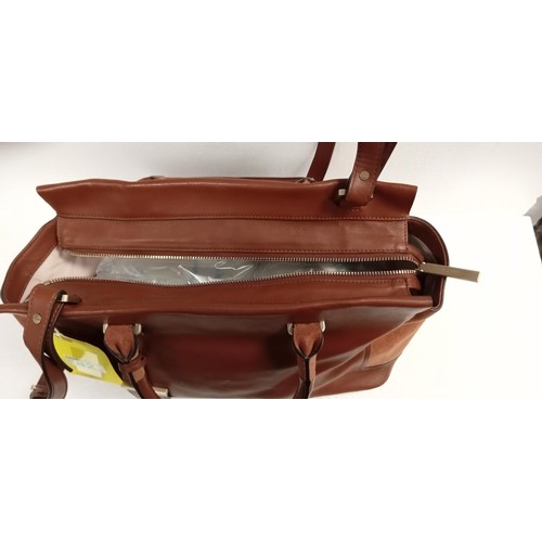 82 - Believed to be Calvin Klein two-tone brown shoulder bag unused.  Although we have no provenance this... 