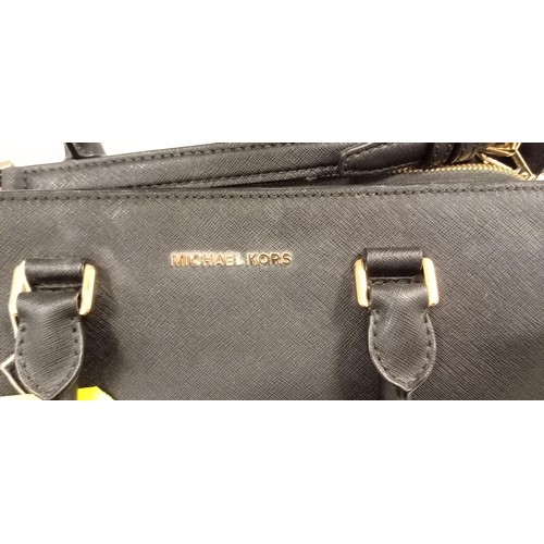 86 - Michael Kors handbag black.  Although we have no provenance this handbag came from an avid collector