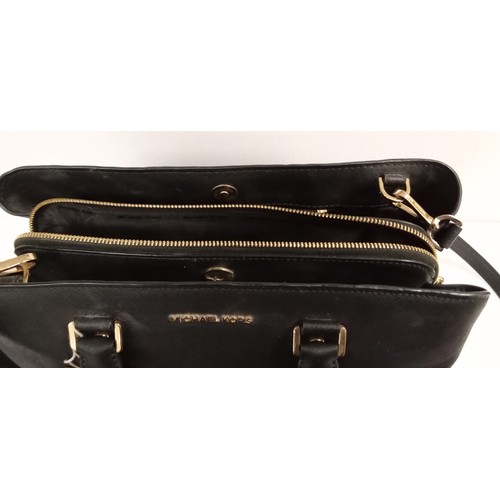 86 - Michael Kors handbag black.  Although we have no provenance this handbag came from an avid collector