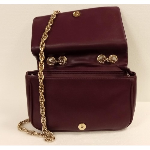 88 - Believed to be Versace Jeans purple shoulder hand bag.  Although we have no provenance this handbag ... 