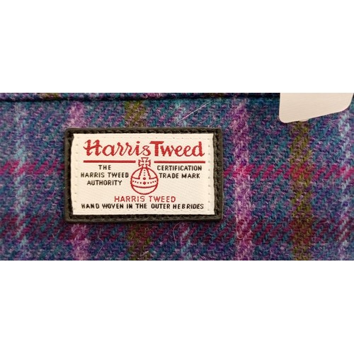 91 - Glen Appin Harris Tweed satchel handbag in purple.  Although we have no provenance this handbag came... 