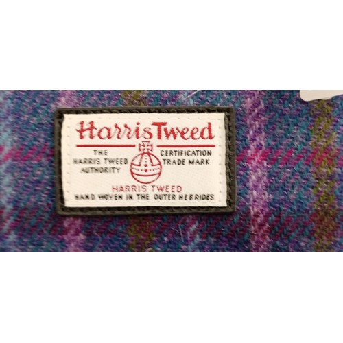 91 - Glen Appin Harris Tweed satchel handbag in purple.  Although we have no provenance this handbag came... 