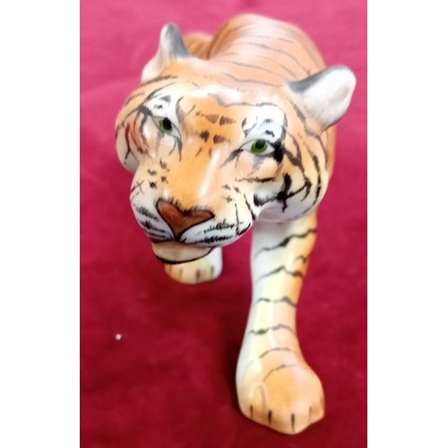 99 - Herend Hungary hand painted tiger