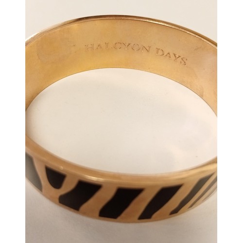 127 - Halcyon days zebra print bangle