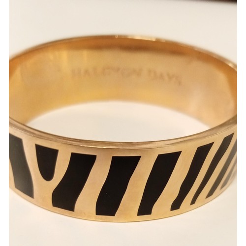 127 - Halcyon days zebra print bangle