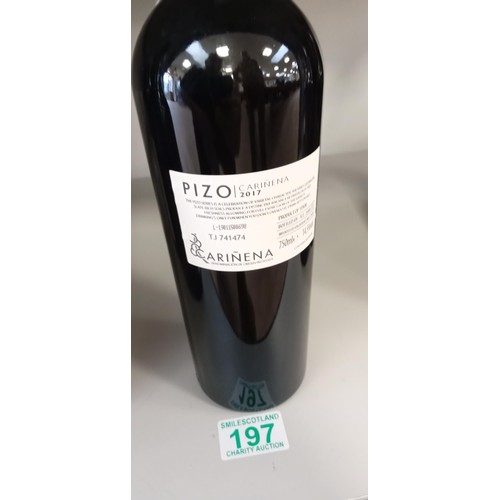 197 - 1x bottle of wine Pizo Carinena 2017