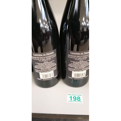 198 - 2x Bottles of wine Amarone 2018