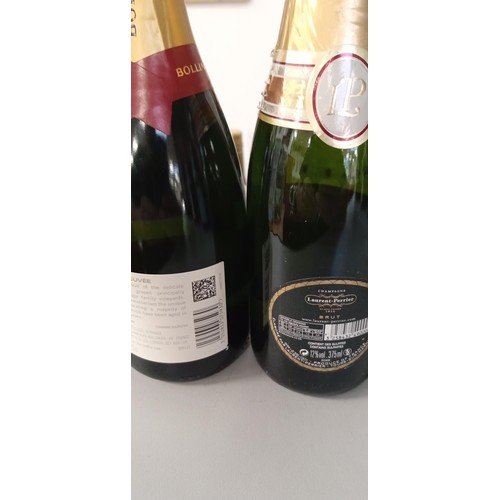 207 - 5x bottles of Champagne 4x Bollinger 37.5cl & 1x Laurent Perrier