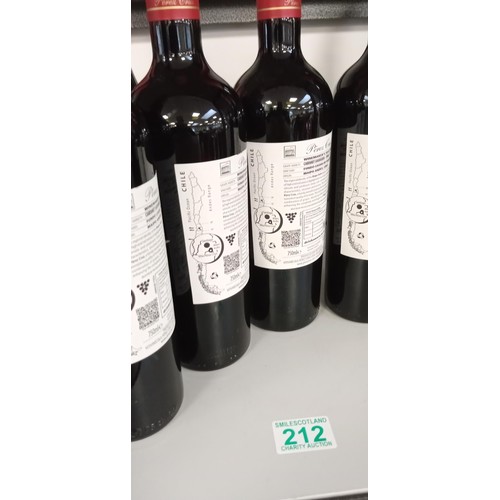 212 - 4x Bottles of Perez Cruz 2014 wine